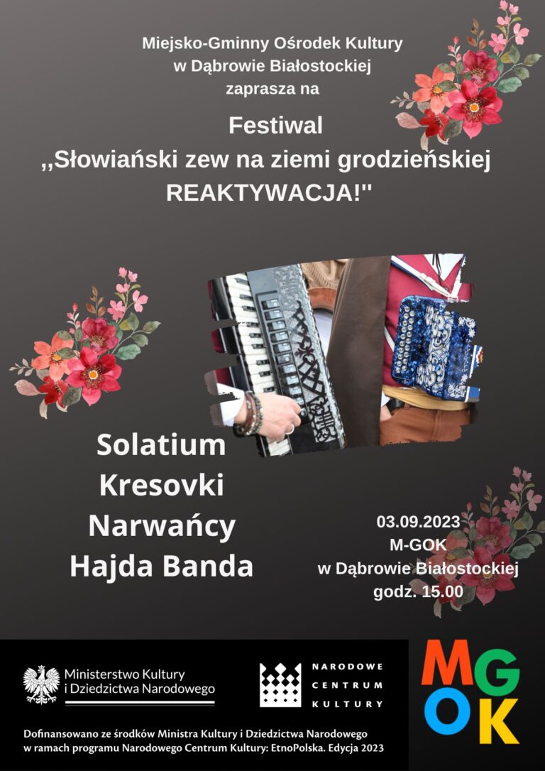 plakat dotyczącu festiwalu muzycznego