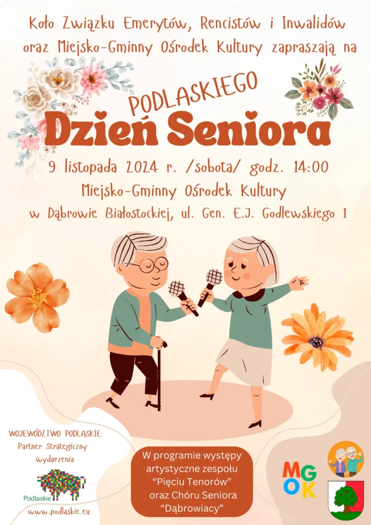 Plakat dzień podlaskiego seniora