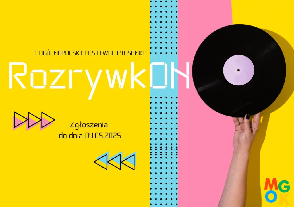 Plakat festiwal piosenki RozrywkON