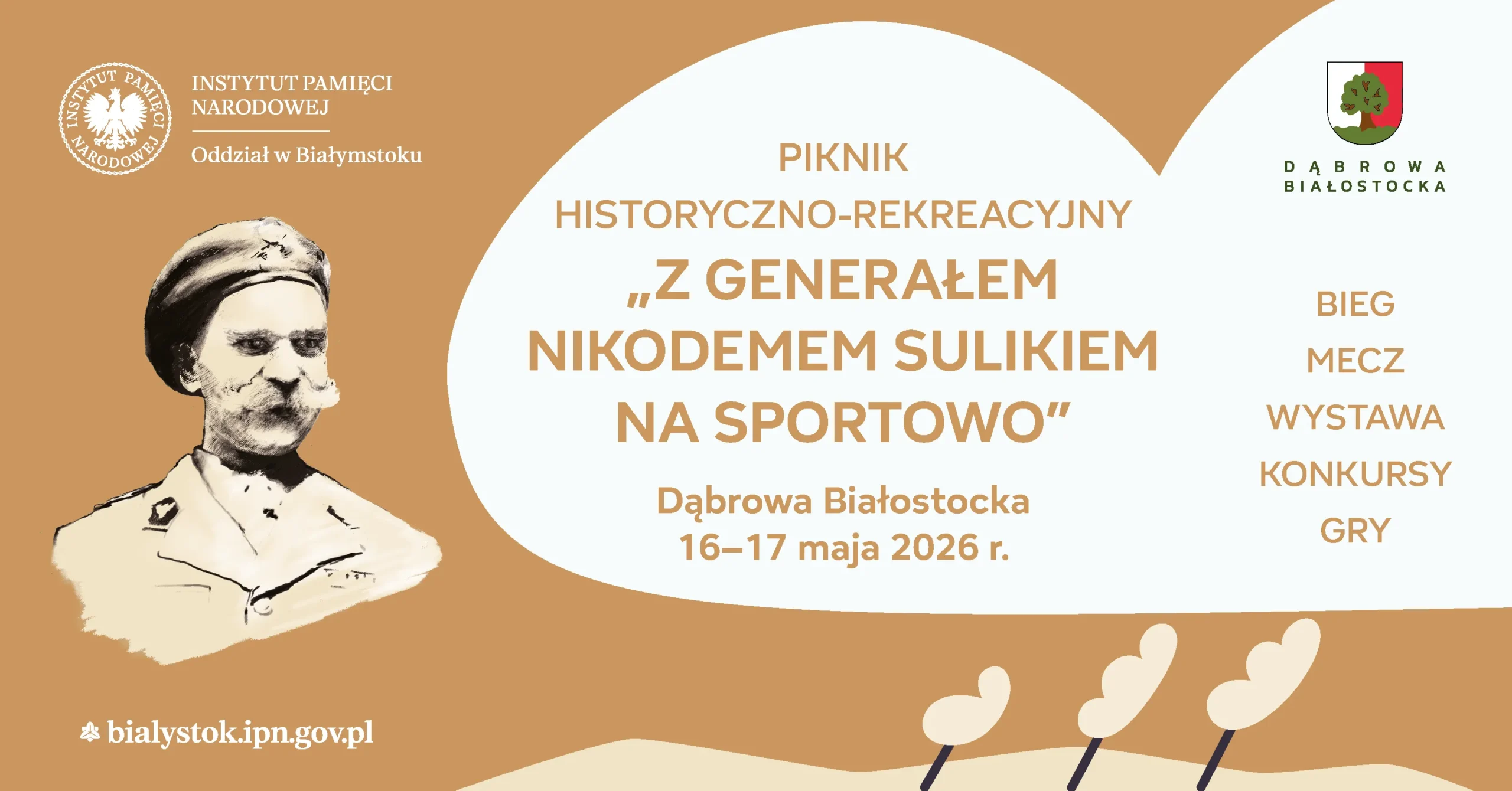 Plakat o pikniku historyczno-rekreacyjnym
