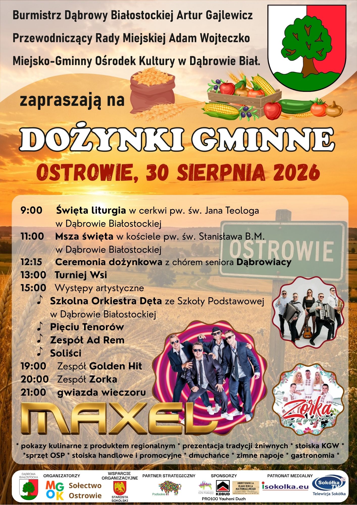 Ostrowie, 30 sierpnia 2026 r.